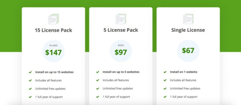 Thrive Single and License Pack Prices