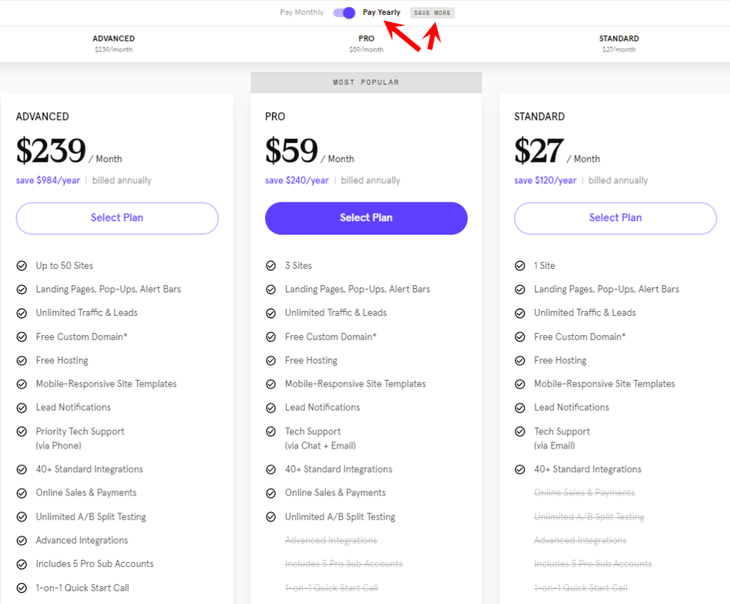 Leadpages-annual-pricing-plans