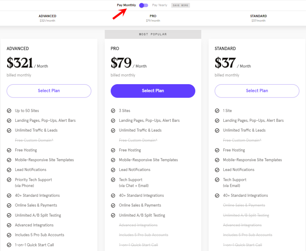 Leadpages-monthly-pricing-plans