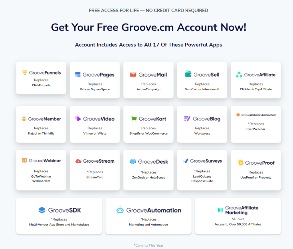 17 free app access
