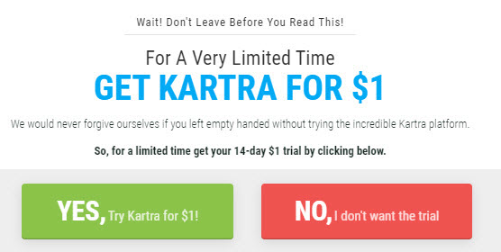 Get Kartra For $1