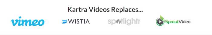 Kartra Videos Competitors: Video, Wistea, Spotlightr, SproutVideo