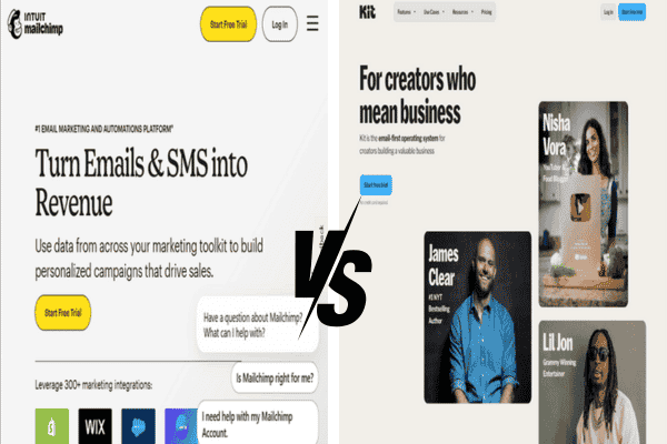 Mailchimp vs Kit Formely ConvertKit: Which is the Best Email Marketing Tool in 2025?